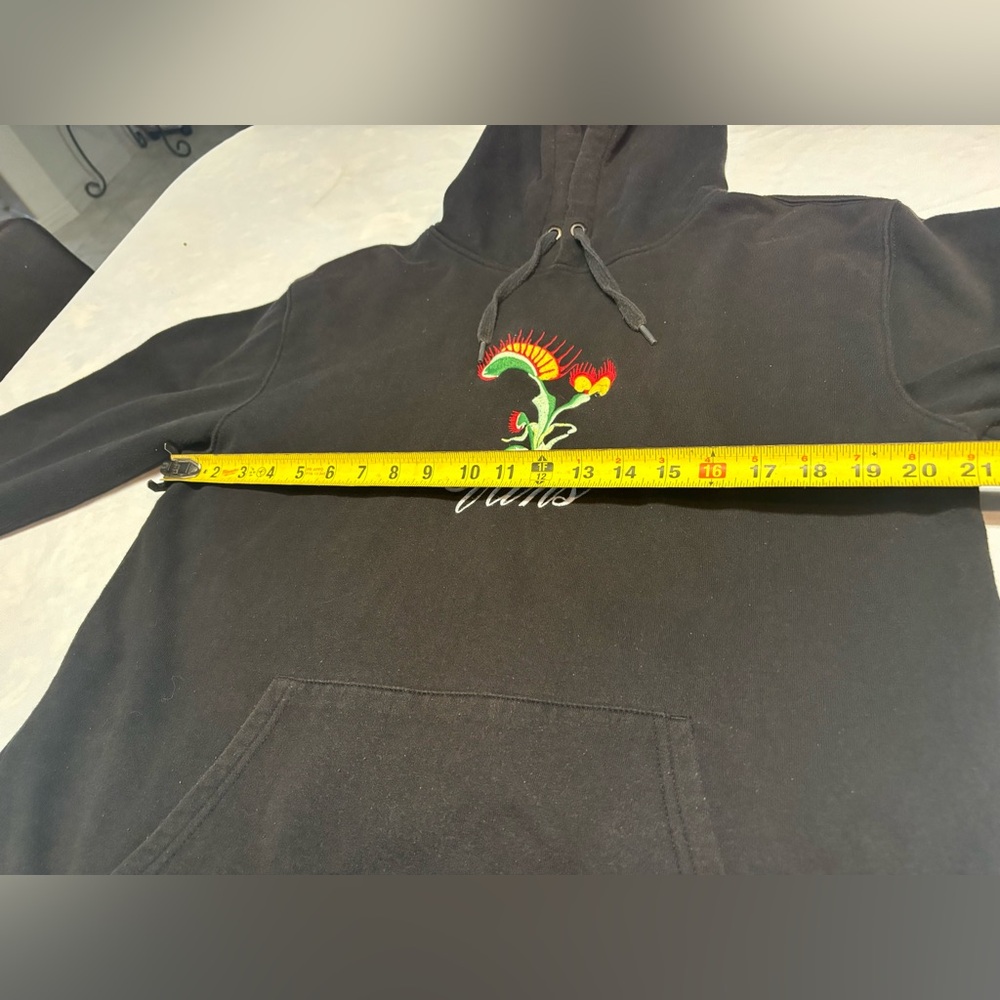 Vans Off The Wall Hoodie Sweatshirt Men Sz‎ M Venus Fly Trap Skater Embroidered - Picture 5 of 16